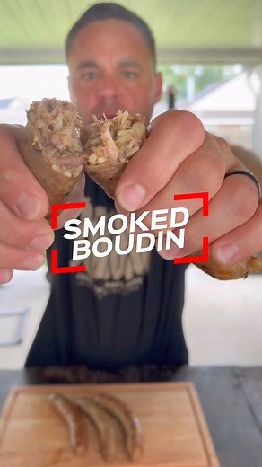 240K views · 5.3K reactions | Get a taste of Louisiana with SMOKED BOUDIN! Packed with tasty pork, fresh veggies, and the perfect blend of spices, this Cajun favorite is smoked to perfection on my Pitts & Spitts. Enjoy it any time of the day, but it’s always a winning breakfast in the Deep South! You gotta try this! #boudin #smoker #cajunfood | Boudreaux’s Backyard | Facebook
