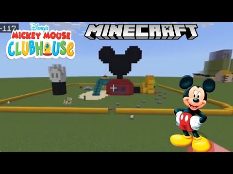 Minecraft Tutorial: How to build the Mickey mouse Clubhouse