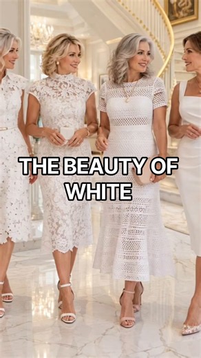 White Dresses for Women Over 50 & 60 | Classy & Timeless Outfit Ideas