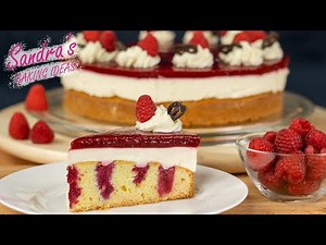 How to bake a Raspberry cake with cream - delicious, fruity, and fresh / Valentine's Day