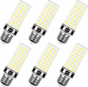 HJFF 6 Pack LED Corn Light Bulb 200w Equivalent 2500 Lumen 5000K Cool Daylight White 20W E26/E27 Base Non-dimmable Ceiling Fan Led Light Bulb for Home Garage Warehouse Indoor Outdoor Led Corn Bulb