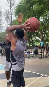 Frenzied 3 on 3 Basketball Action on an Outdoor Court