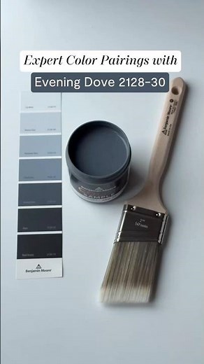 Expert Color Parings with Evening Dove 2128-30 | #BenjaminMoore