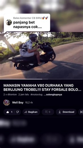 Membalas CB BIRU: Napas Grow Merah Isi 20 Ikihhh