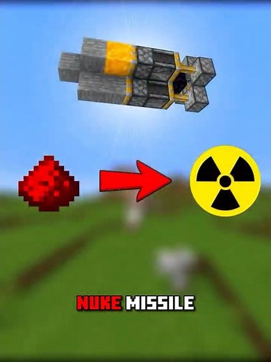 How to build a Nuke in Minecraft ☢️ #shorts #tutorial