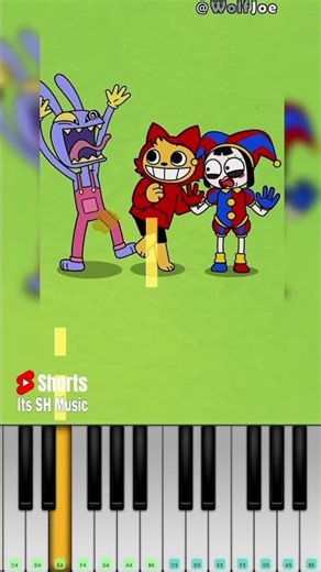 Sitting With Pomni (Poppy Playtime) @WolfJoe - Piano Tutorial