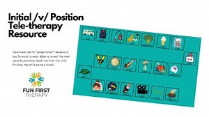 Articulation Practice Online Activity /v/ Initial Word Position