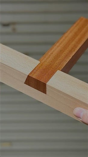 I made keyed dovetail half-lap joint #shorts