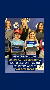 What’s Wit & Wisdom? Learn about our new district literacy curriculum directly from our students! 📚 💛💙O.H. Anderson Elementary School third-grade teachers Ali Voit, Alexa Gibson, and Gina Loosbrock, with their students, Isla Cardoso, Teddy Herman, Katherine Jackson, Everett Kirtz, Peter Roche, and Cecilia Zdon, recently shared about Wit & Wisdom at the Zephyr Learning Showcase. During the Showcase, students talked about their Space Module and what they were most proud of with their end-of-the