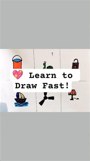 🖍️ Easy Drawing Challenge! Draw These Cute Objects with Me!