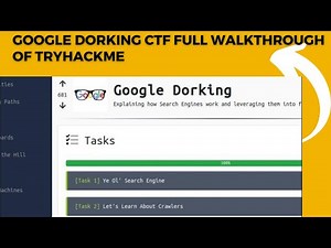 Google dorking CTF Full Walkthrough Of TryHackMe || TryHackMe Google Dorking||Cyber Security