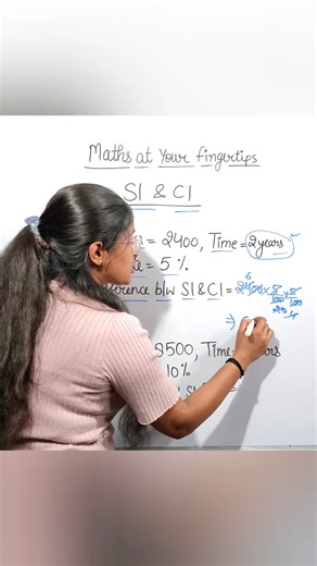 Simple Interest vs. Compound Interest: The Hack That Saves You Thousands! #MathHacks #ViralMath #BrainTeaser #MathChallenge #LearnMath #MathGenius | Maths at Your Fingertips