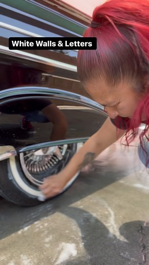 How do you clean your white wall tires and letters? Renegade White Lines Whitewall Tire Cleaner will bring the life back to your dingy whitewalls with a formula containing mild abrasives and cleaners. Aside from smoothing out your whitewalls, it will help to remove scuffs, grease stains, and other surface contaminants to help make sure that your whitewalls are as clean as the rest of your ride. Our Whitewall Scuff Strips are meant to be used along with our White Lines Whitewall Tire Cleaner. The