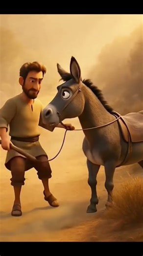 “The Donkey Saw What Balaam Couldn’t 😳🫏 | Bible Short” #henrygospeltoons #biblestories