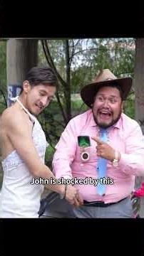 The man in a wedding dress actually replaced the bride.