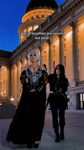 Jessica Nigri on Instagram: "when the court has departed, and all the work has been done, exchanging glances periodically through the night to finally exchange a single dance ... @athena.grimes_ @jessicanigri"