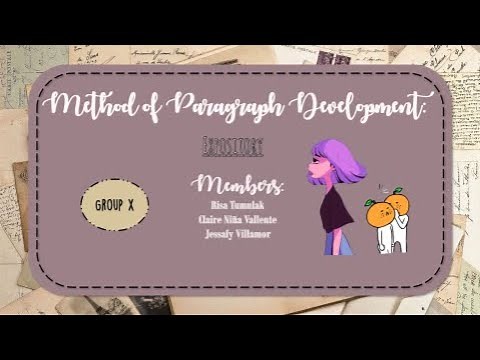 10 methods of paragraph development: Exposition || FINALS