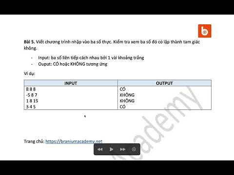 Java Bài 9.5: Kiểm tra ba cạnh lập thành một tam giác