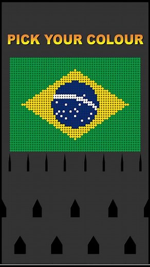 Brazil Flag Marble Race | Exciting Marble Racing Fun