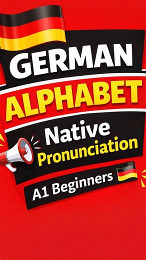 Learn the German alphabet with native pronunciation 🇩🇪Perfect start for A1 beginners. #shorts