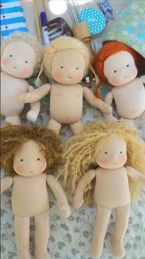 7"/18 cm Waldorf dolls making tutorial #handmadedoll #ragdoll #waldorfdoll #clothdoll #dollmaking