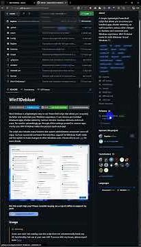 윈도우 11 최적화 끝판왕: 'Win11Debloat'로 기본 앱 50개 삭제 및 광고 제거하기
