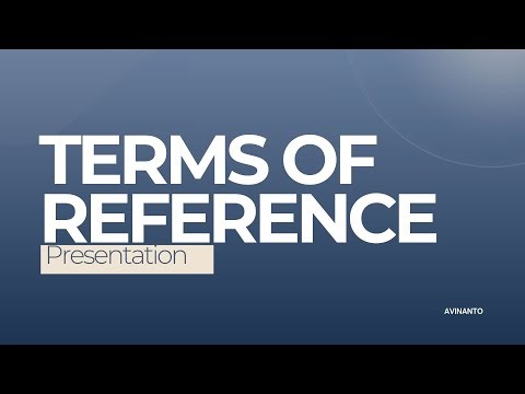Terms of Reference | Presentation