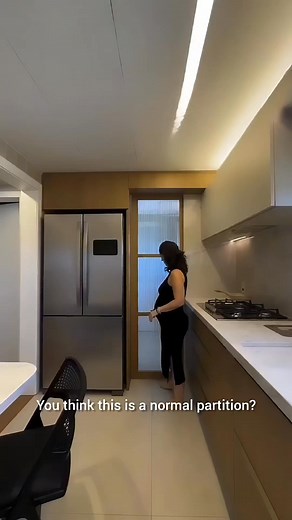 327K views · 1.1K reactions | This isn’t just a door… it’s a space-saving game changer! ✨ Watch how this fluted glass sliding door transforms a tiny kitchen into a smart, luxurious layout. Perfect for modern homes, compact flats & modular kitchens. #fblifestyle #kitchenappliance #holidaydecor #christmasdecor #realestate #housing #vintagedecor | Aluminium Glass Design | Facebook