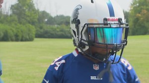 Youth football player with eye condition says he needs visor to play