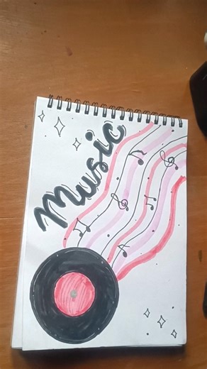 Music Vibes on Paper 🎶✨ | Easy Aesthetic Drawing