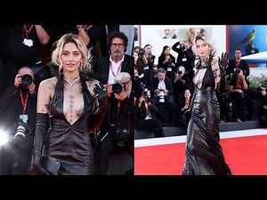 Paris Jackson Stuns in Leather Gown | Venice Film Festival 2025 | Frankenstein Premiere