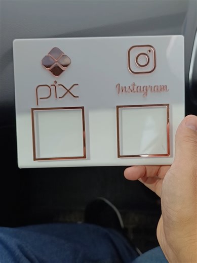 Plaquinha QR Code Pix Instagram #plaquinha #qrcode #instagram #pagamento #placas