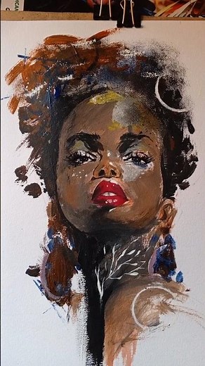 Portrait abstrait 🎨👉 Abstrait #art #artiste #drawing #sketch #tutorial