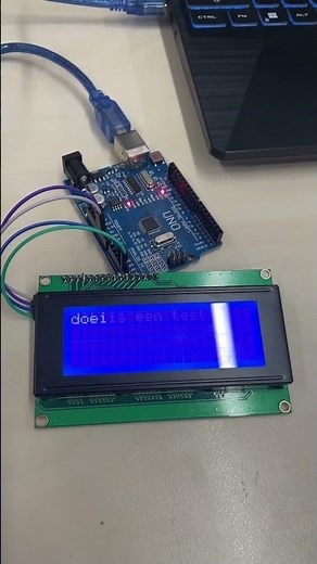 Arduino uno lcd scherm test met code