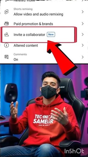 invite a collaborator features in YouTube 🤔🥳 #growtechnoyt #artofhuman111 #inviteacollaborator