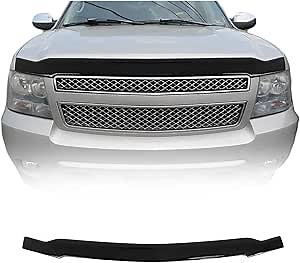 OMAC Front Bug Shield Hood Deflector for Chevrolet Suburban 1500 2007-2014 Black