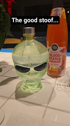 We got #baklava & #alien vodka...sentials!