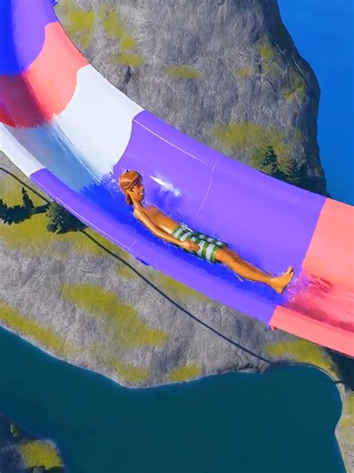 This Water Slide Will Make You Jump Very Far 💦😱 - Planet Coaster 2#waterpark #waterslide #planetcoaster #foryouvideo #virelvideo