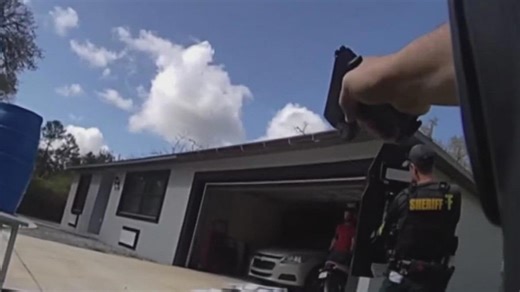 Bodycam video captures the moments a Pasco County deputy was shot by suspected gunman