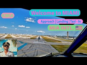 Miami 🛬 Epic Cockpit POV | Captain Max Approach & Landing in MIA ! ✈️🌴 one of busiest Airports in 🇺🇸