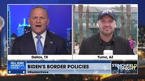 Ben Bergquam joins Grant Stinchfield with the latest on the #BidenBorderCrisis where Border Patrol are shuttling illegals for processing like clockwork: ”They go to the border patrol processing center, they get handed... their parole paper, then they get handed off to an NGO… and then they come to your neighborhood.” Watch LIVE➡ bit.ly/rokurav Watch more #StinchfieldTonight here: https://americasvoice.news/video/jiGdpn6vQXotEiz | America's Voice News