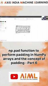 np.pad function to perform padding in NumPy arrays and the concept of padding #numpy #python