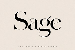 SAGE - Serif Font, a Serif Font by Tropical Type