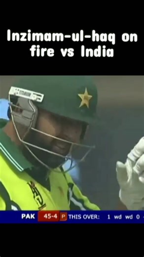 Inzamam Versus India – The Fiery Boundary Storm 🔥#cricket#crickethighlights