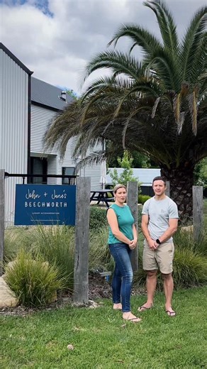 Victoria's High Country on Instagram: "Gather your favourite people and escape to @explorebeechworth for the ultimate group getaway ✨ Step 1: check in at @john_and_janes_beechworth. Sink into the linen, claim your rooms, pop a bottle… and you’re off to a good start. Step 2: roll into town for pizza + pints at @bridgeroadbrewers 🍕🍺 Fuel up, because tomorrow it’s adventure time... Step 3: hit the trails, choose to either cruise the Murray To Mountains Rail Trail, or go full send on something a l