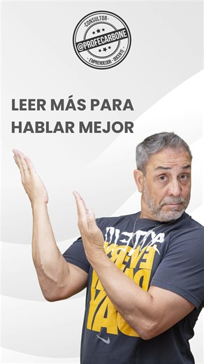 Marcelo Carbone - Emprendimiento y aprendizaje on Instagram: "Podés mejorar las habilidades de comunicación a través de la lectura de literatura de calidad y rodeándote de personas que se expresan bien. En breve, más tips para expresarnos mejor! 💪🏻💪🏻💪🏻 #universitarios #universidad #desarrollopersonal #desarrolloprofesional #emprendimiento"