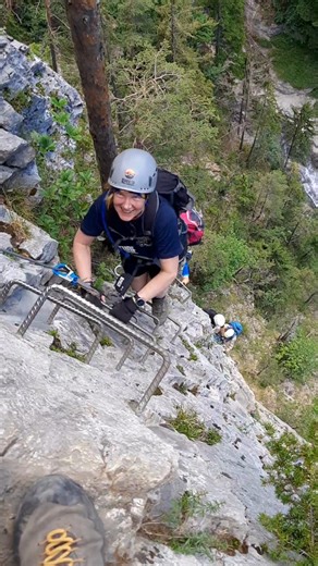 Check out this adventurous Via Ferrata experience in Switzerland! This trip is perfect for anyone seeking a thrill - no prior experience needed. 🧗‍♀️ Book while you can 👉 https://www.skyhookadventure.com/trips/beginner-via-ferrata | Skyhook