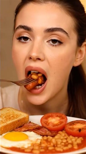 Food challenge| English breakfast #food #foodchallenge #brakfast #eating #asmr