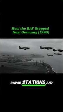How the RAF Stopped Nazi Germany (1940) | The Battle That Saved Britain #feedshorts