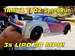 Tamiya TOP SPEED - 80mph Tamiya TT02 Speed Run